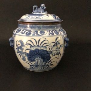 Blue Imari Antique Jardinere